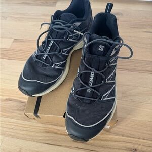 Salomon Black Athletic Shoes with Rugged Sole